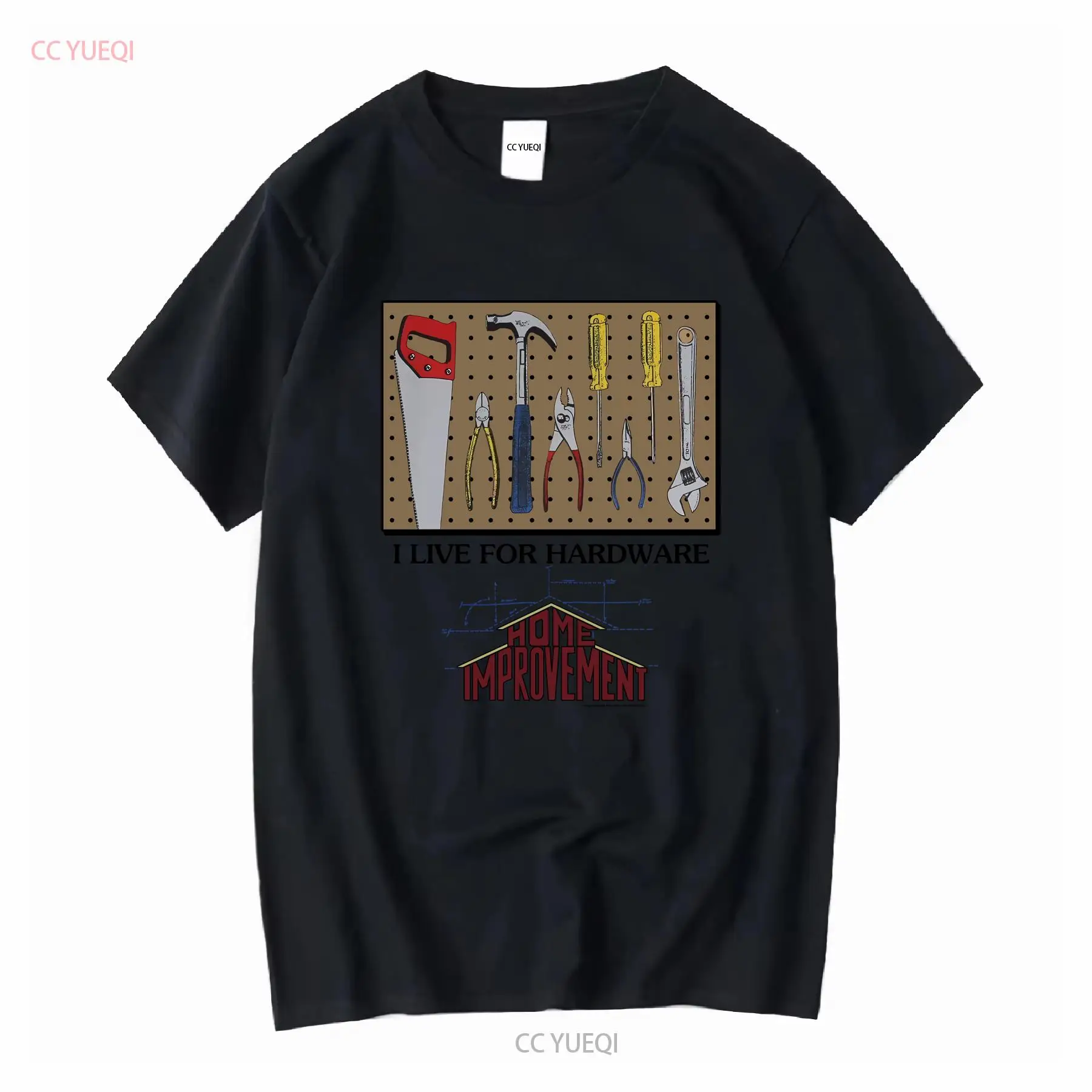 Home Improvement With Tim Allen - ヴィンテージホームセンターアイライブフォーハードウェア Tシャツ Sz XL ティムアレンヴィンテージウォッシュデザイナー服ストリートウェア多用途