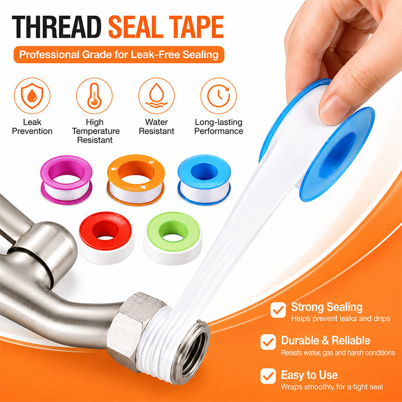 Plumbing Tape Ptfe - 5 個の幅広エクストラロング PTFE シーリングテープ防水ガス水道管タップ浴室配管継手漏れ防止シールストリップ
