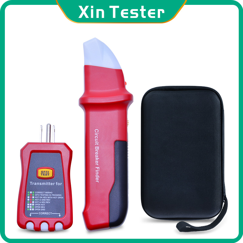 Circuit Breaker Finder - Xin Tester デジタルAC回路トレーサーブレーカーファインダー + GFCIコンセントレセプタクルソケットテスター 90-120V