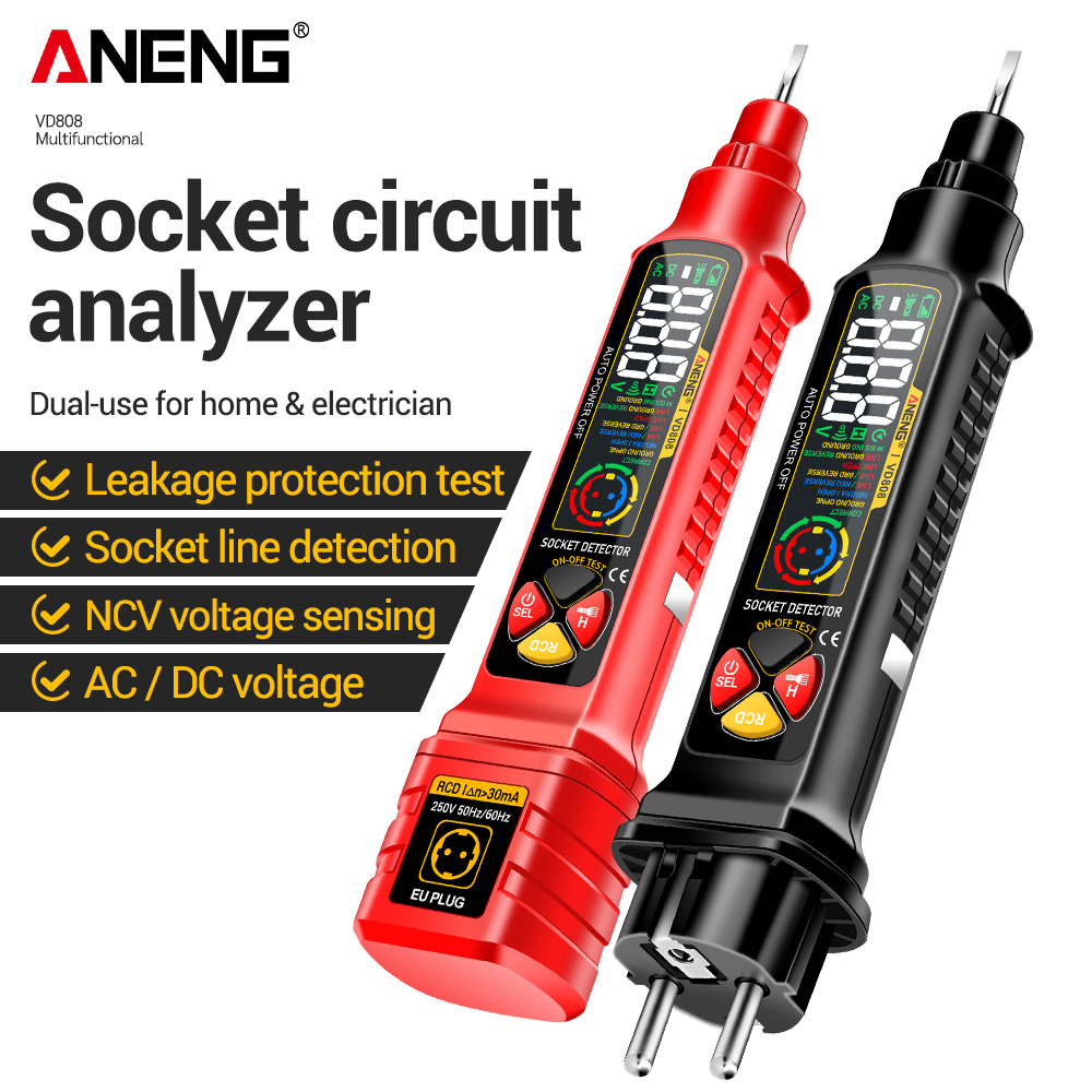 Circuit Breaker Finder - ANENG VD808 サーキットブレーカーファインダー 電気機器 ブレークポイント検出器 活線検査