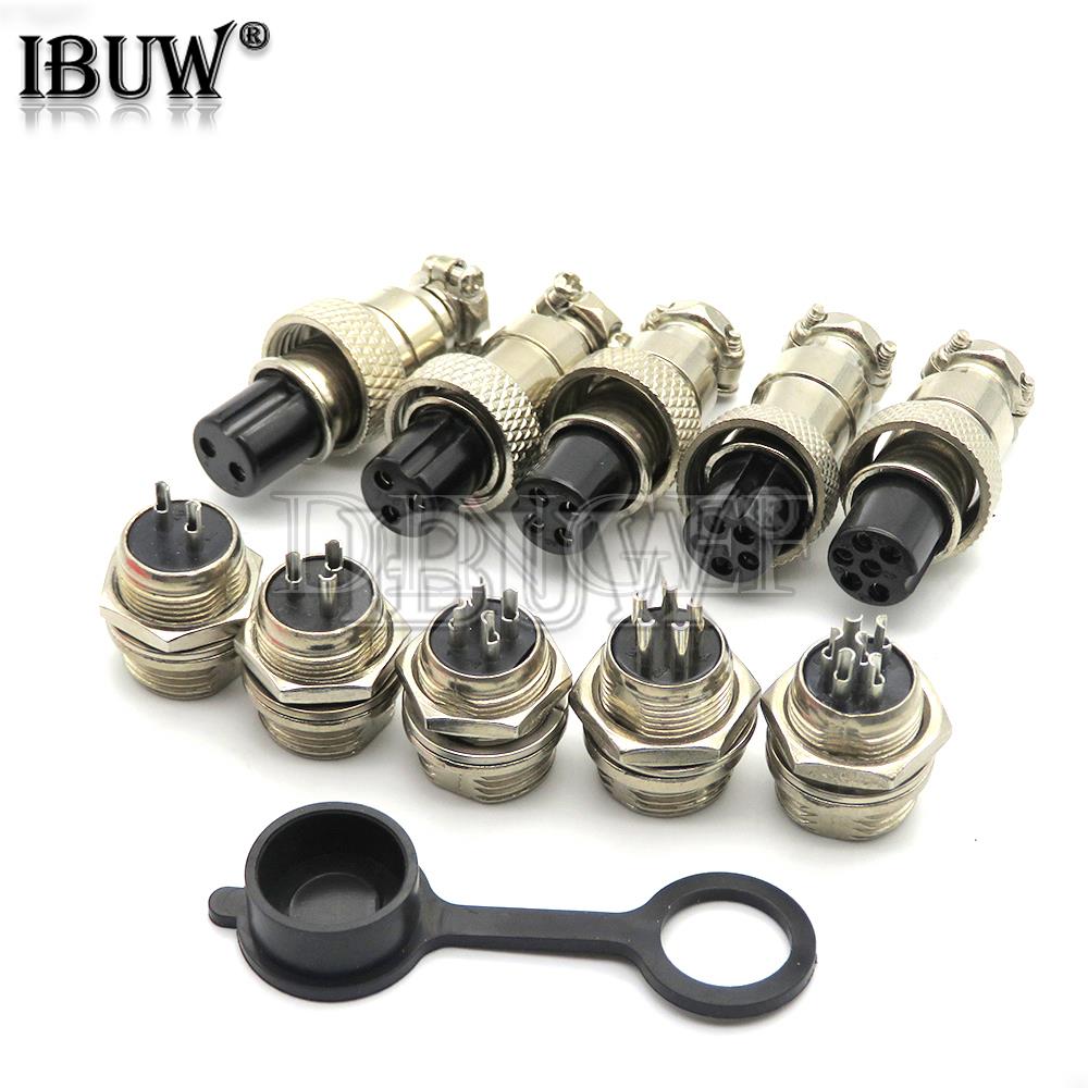Wire Connector Cap - 1 セット/ロット GX12 2/3/4/5/6/7 ピンオス +