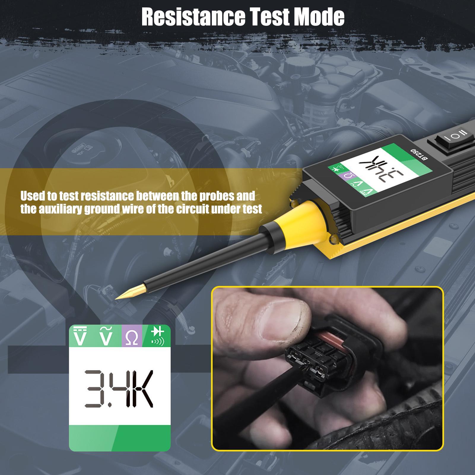 Circuit Breaker Finder - ライト付き自動車用ショートファインダー、高精度デジタルチェッカー、トラック、SUV、RV、セダン用カーワイヤー回路ブレーカーファインダー