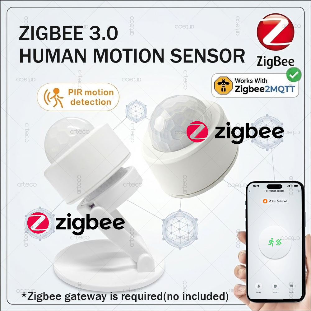 Home Improvement Hardware - Zigbee 3.0 ミニ PIR モーションセンサー人体赤外線検出器セキュリティアラームサポート Zigbee2mqtt