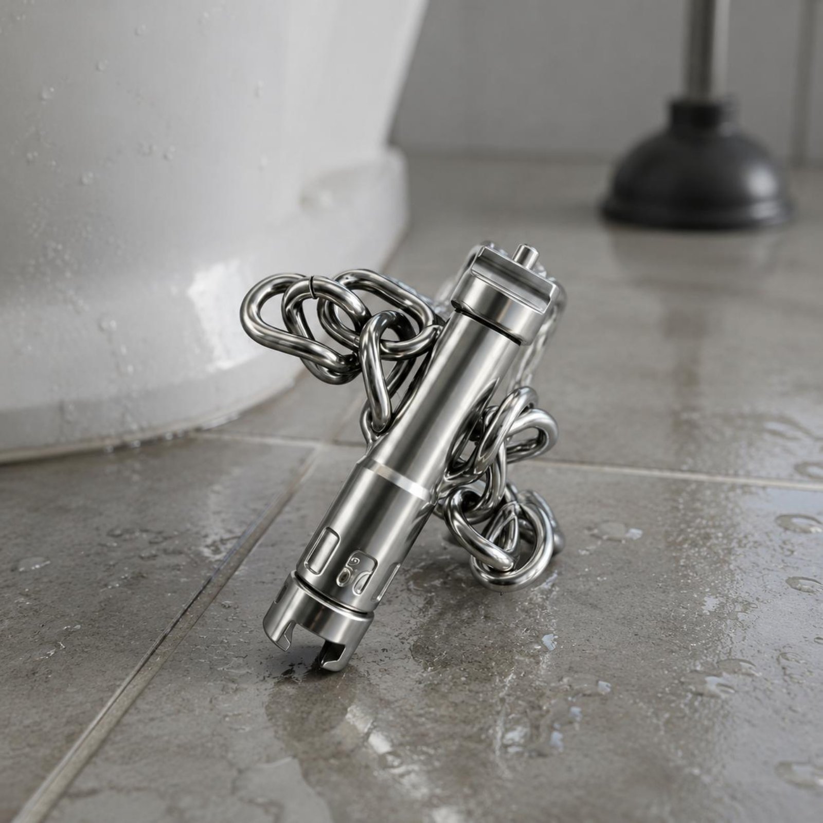 ダブルチェーンパイプクリーナー 再利用可能なチェーン排水管ク - Plumbing Snake Drain のレビューと価格