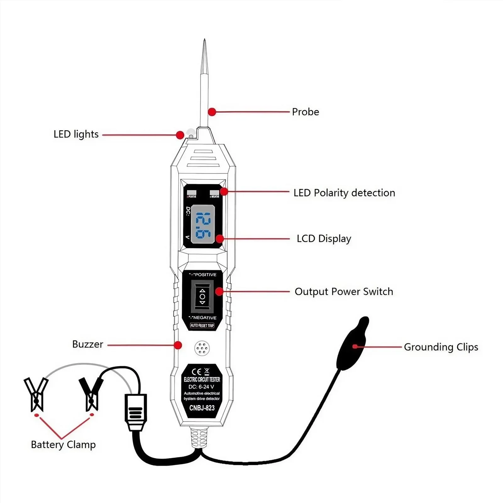 自動車診断ツール ショートオープン回路ファインダー ケーブル - Circuit Breaker Finder のレビューと価格