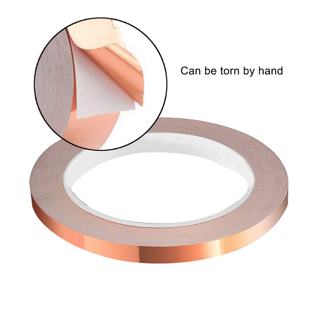 20 メートル片面導電性銅箔テープストリップ粘着シールド耐熱 - Plumbing Tape Ptfe のレビューと価格
