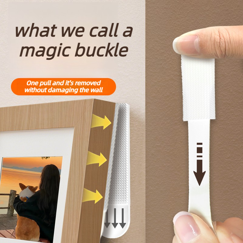 8-72個入りヘビーデューティー穴あけ不要吊り下げ用ピクチャ - Picture Hanging Strip のレビューと価格