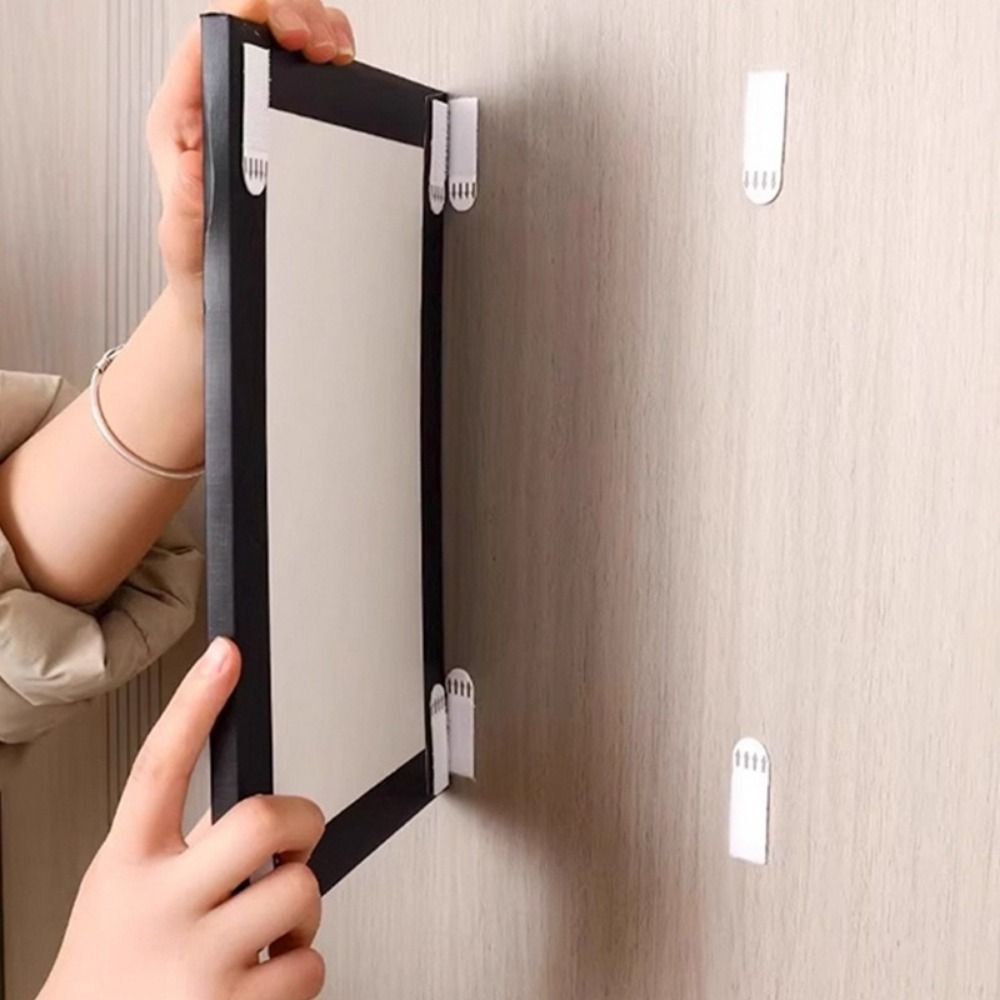 12ペアの頑丈な絵画吊り下げストリップ、簡単に剥がせる、跡が - Picture Hanging Strip のレビューと価格