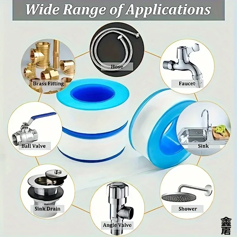 10 個シールテープ糸シール防水リークテープダクトテープ配管 - Plumbing Tape Ptfe のレビューと価格