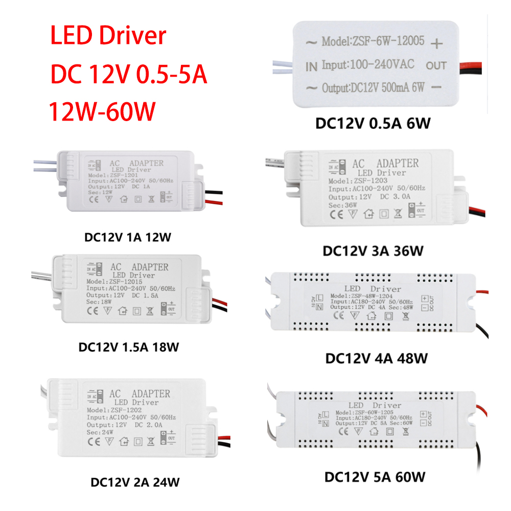 LEDストリップライト用変圧器,電源アダプター,住宅改修用, - Home Improvement Loan のレビューと価格
