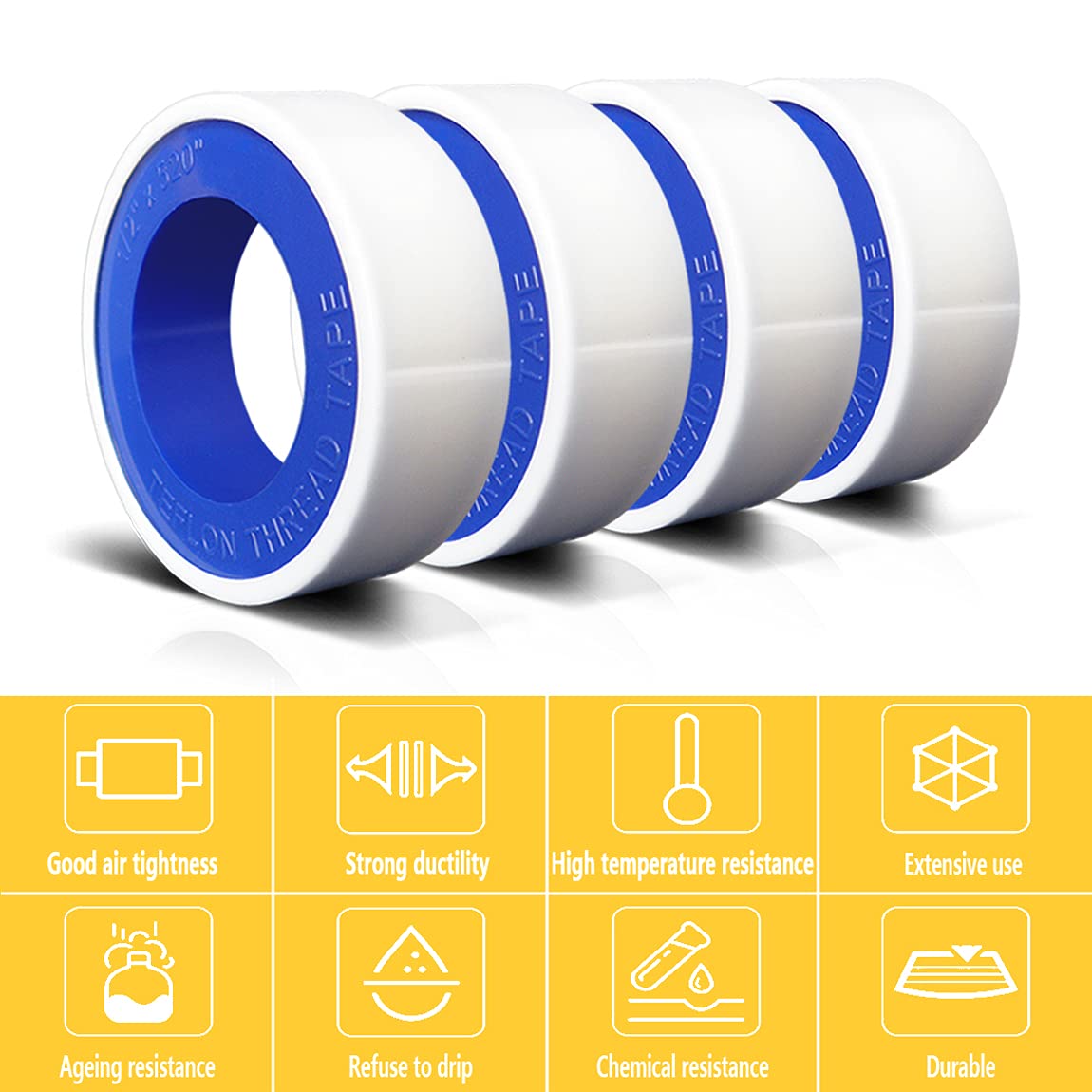 YITAPE 3/6 ロール PTFE スレッドシールテープ - Plumbing Tape Ptfe のレビューと価格