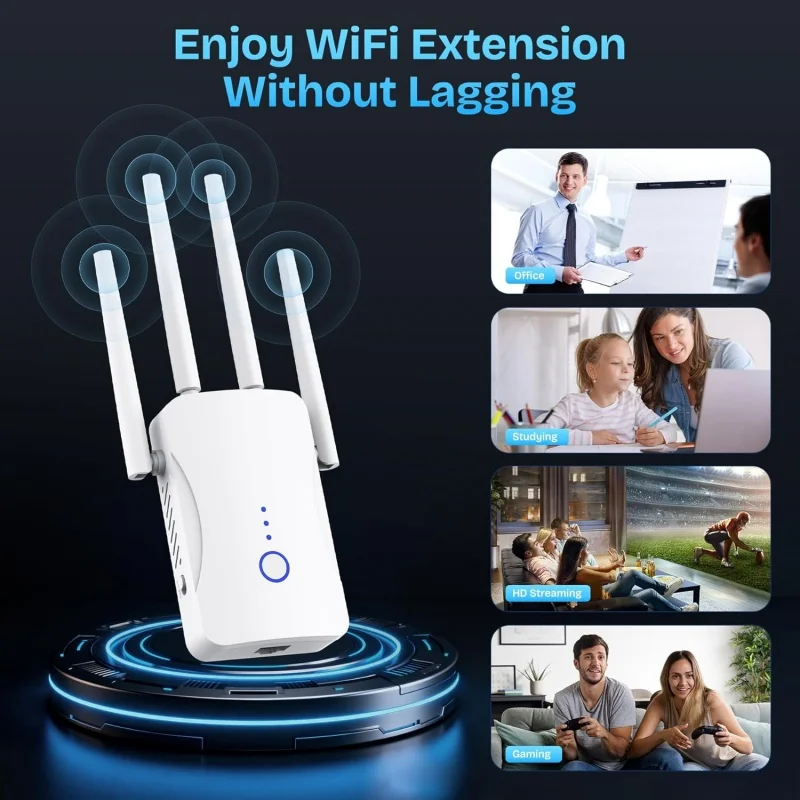 1200Mbps デュアルバンド WiFi リピーター ワイ - Home Improvement Hardware のレビューと価格