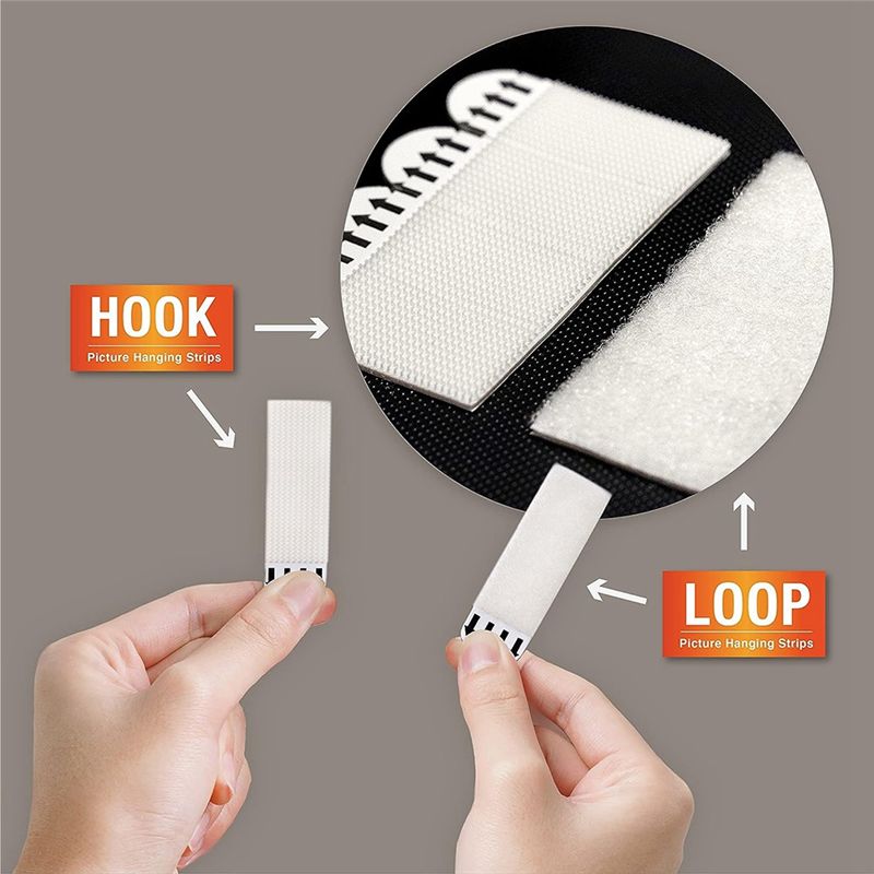 A03E-20 ペア (40 ストリップ) 跡が残らない取り - Picture Hanging Strip のレビューと価格