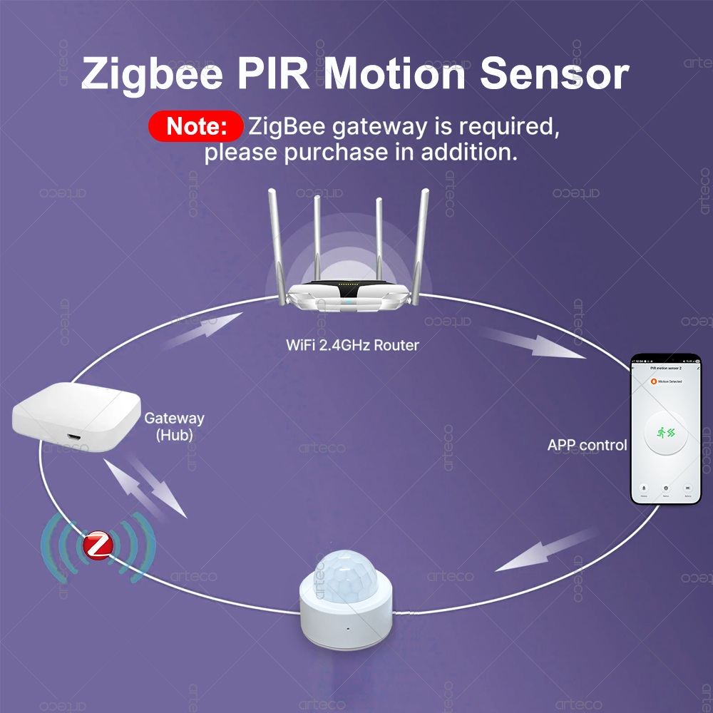 Zigbee 3.0 ミニ PIR モーションセンサー人体赤 - Home Improvement Hardware のレビューと価格