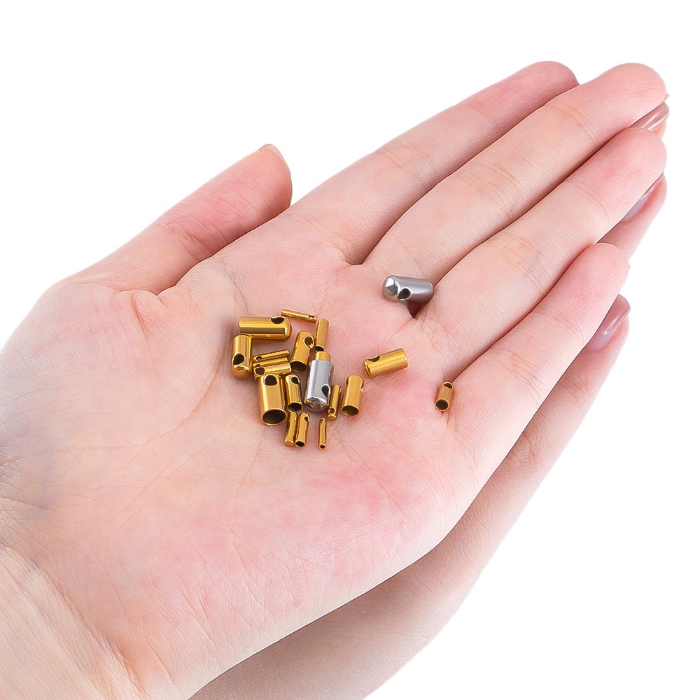 20個入り 色褪せないステンレス製エンドビーズキャップコネク - Wire Connector Cap のレビューと価格
