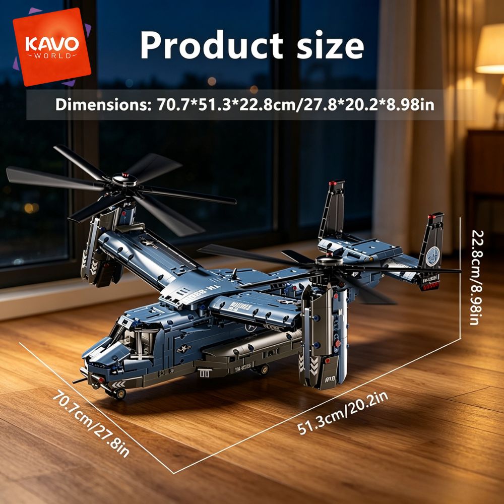 KAVOWORLD 1486ピース V-22 オスプレイ チ - Home Improvement Expo のレビューと価格