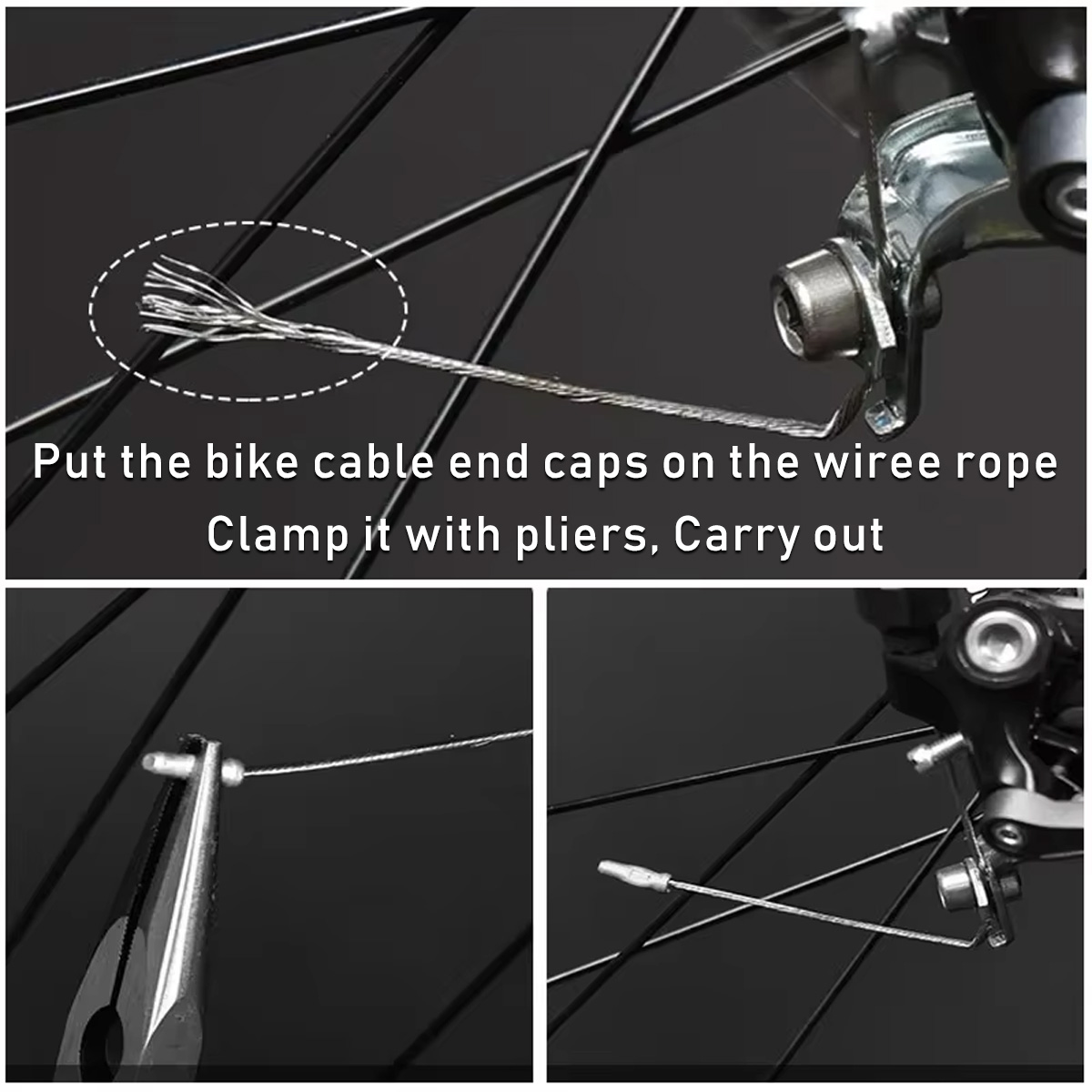 PINMOAP 自転車コアキャップ可変速ブレーキケーブルエン - Wire Connector Cap のレビューと価格