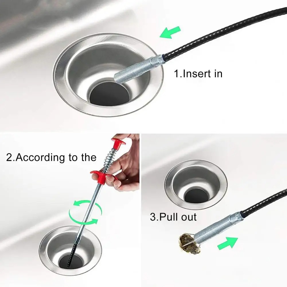 フレキシブルスプリングスネーク排水管クリーナーツール、キッチ - Plumbing Snake Drain のレビューと価格